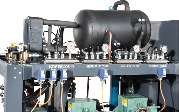 3 bitzer compressor amonia system refrigeration units co2 gas tank